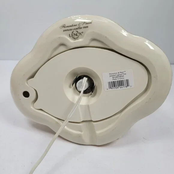 Lenox Florentine and Pearl Jeweled Lighted Tree Christmas Musical TESTED-WORKS - Picture 6 of 7